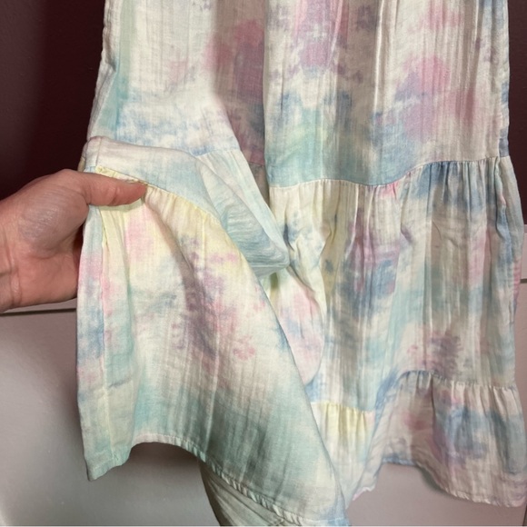 Girls Multicolor Tie-Dye Spring Maxi Dress - Picture 2 of 5